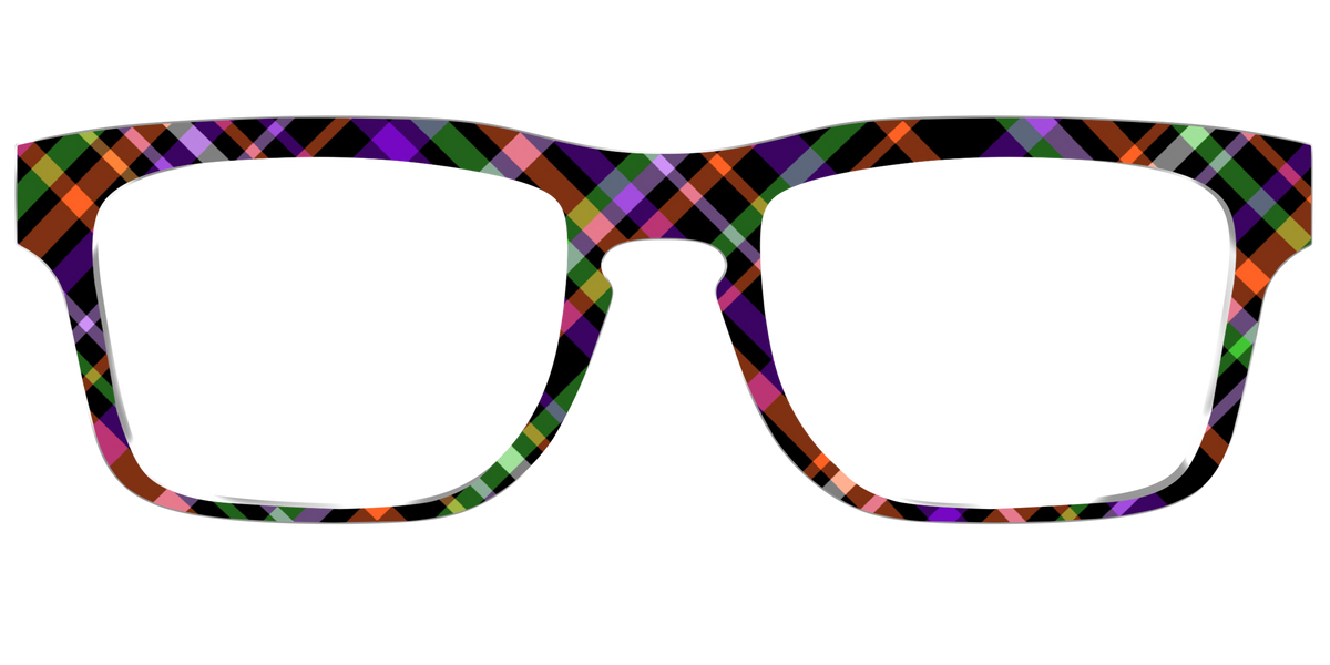 The Hexed Plaid - Front Top Image - Pair Eyewear