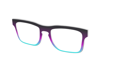 The Licorice to Seafoam Gradient - Angle Top Thumbnail - Pair Eyewear