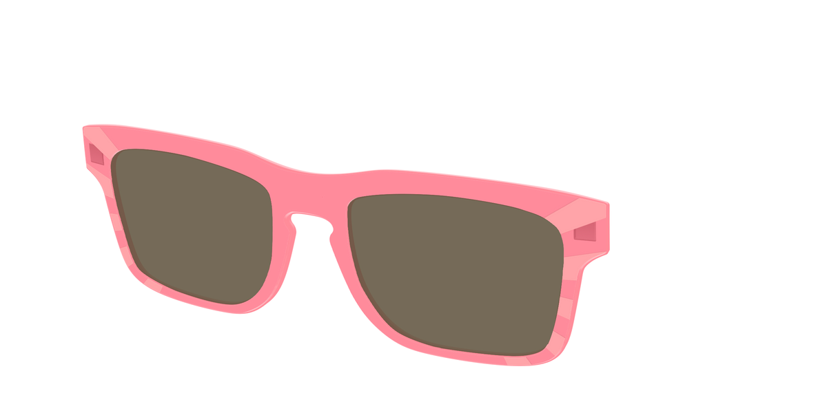 The Polarized Fruit Punch Sunburst Sun Top - Angle Top Image - Pair Eyewear