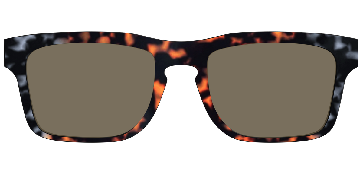 The Polarized Gray & Amber Tortoise Sun Top - Front Top Image - Pair Eyewear