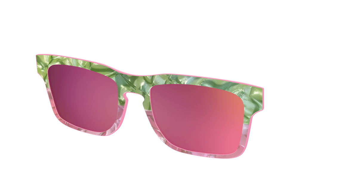 The Polarized Kiwi & Guava Pearl Sun Top - Angle Top Image - Pair Eyewear