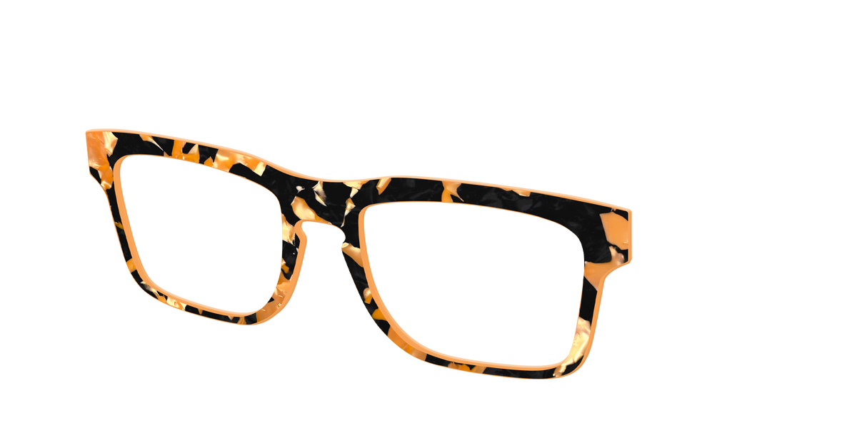 The Pumpkin Camo Pearl Tortoise - Angle Top Image - Pair Eyewear