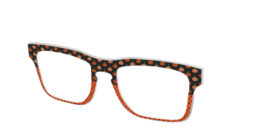 The Pumpkin Pin Dot - Angle Top Thumbnail - Pair Eyewear