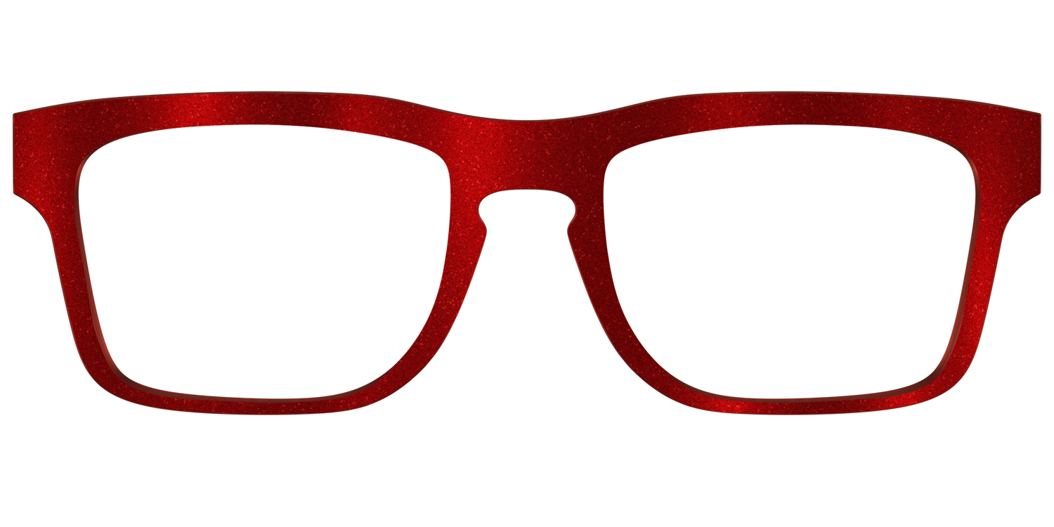 The Red Shimmer - Front Top Image - Pair Eyewear