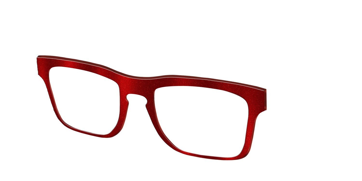 The Red Shimmer - Angle Top Image - Pair Eyewear