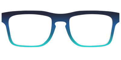 The Royal Blue to Seafoam Gradient - Front Top Thumbnail - Pair Eyewear