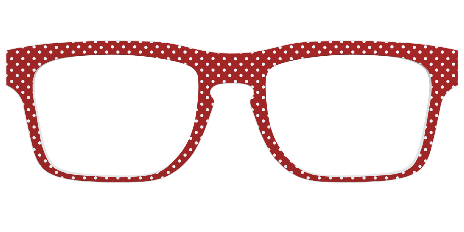 The Ruby Pin Dot - Front Top Image - Pair Eyewear