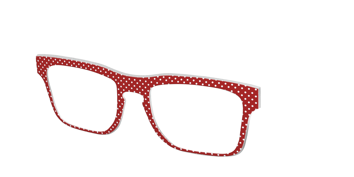 The Ruby Pin Dot - Angle Top Image - Pair Eyewear