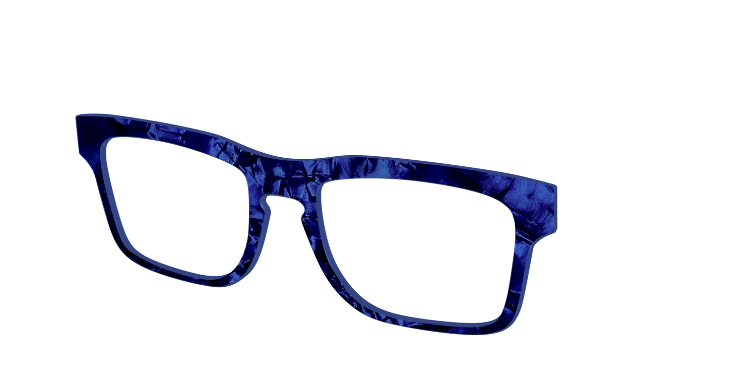 The Sapphire Pearl Marble - Angle Top Image - Pair Eyewear