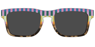 The Polarized Summer Stripes Tortoise Sun Top - Front Top Thumbnail - Pair Eyewear