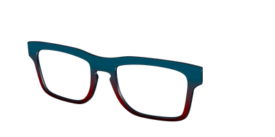 The Teal to Espresso Gradient - Angle Top Thumbnail - Pair Eyewear