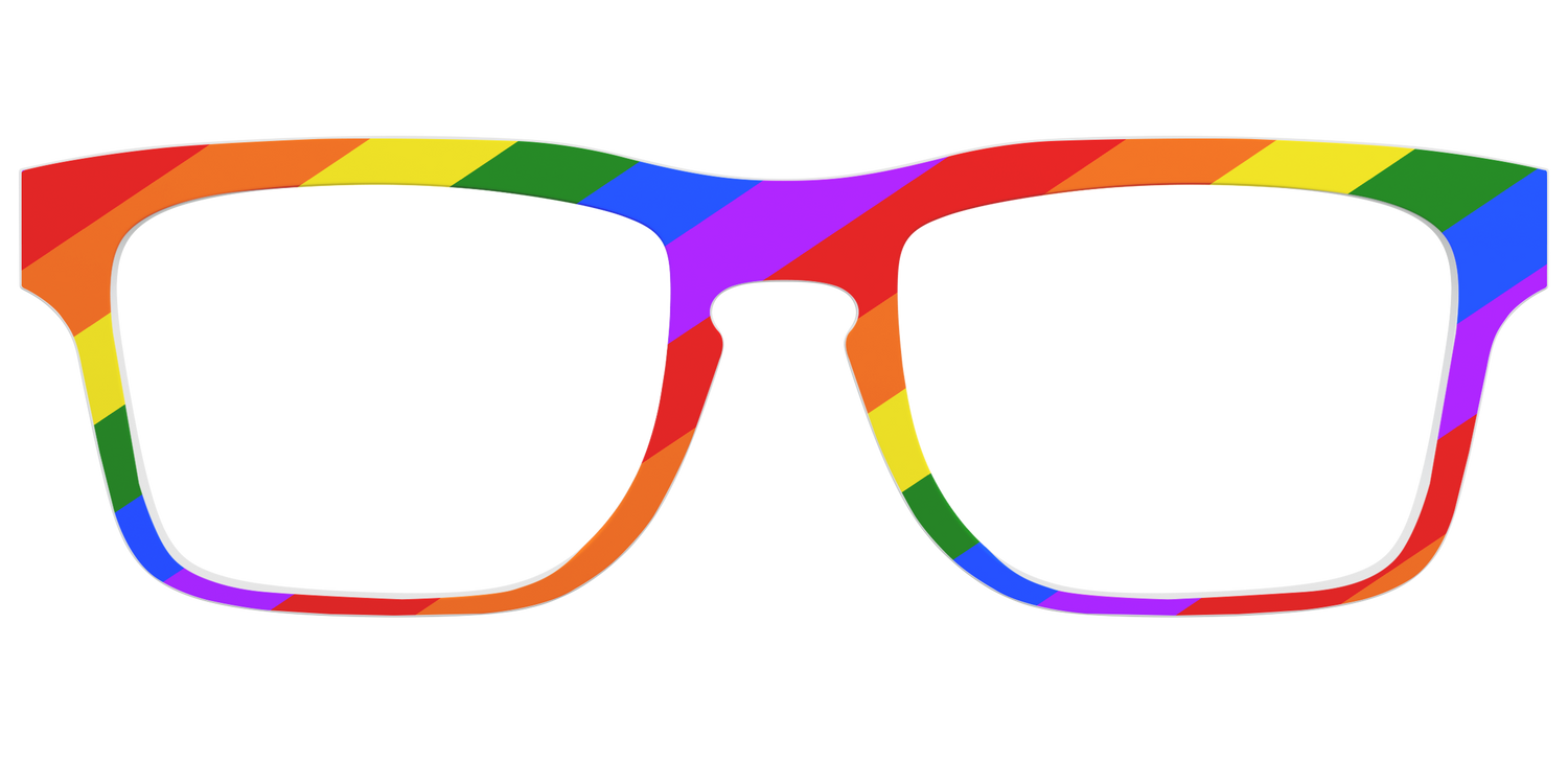 The Traditional Pride Flag - Front Top Image - Pair Eyewear