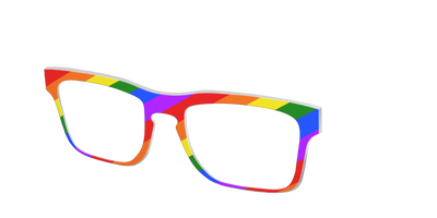 The Traditional Pride Flag - Angle Top Thumbnail - Pair Eyewear