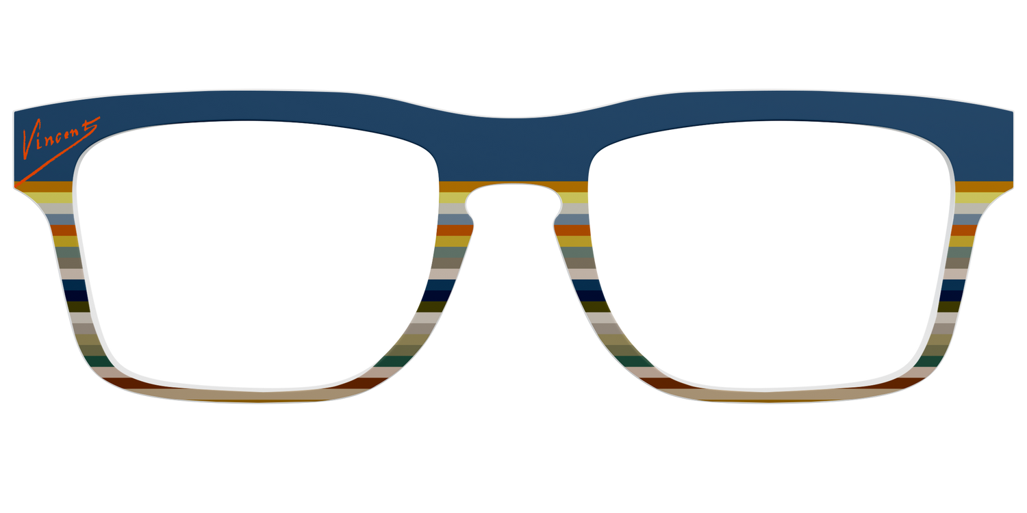The Vincent Stripes - Front Top Image - Pair Eyewear