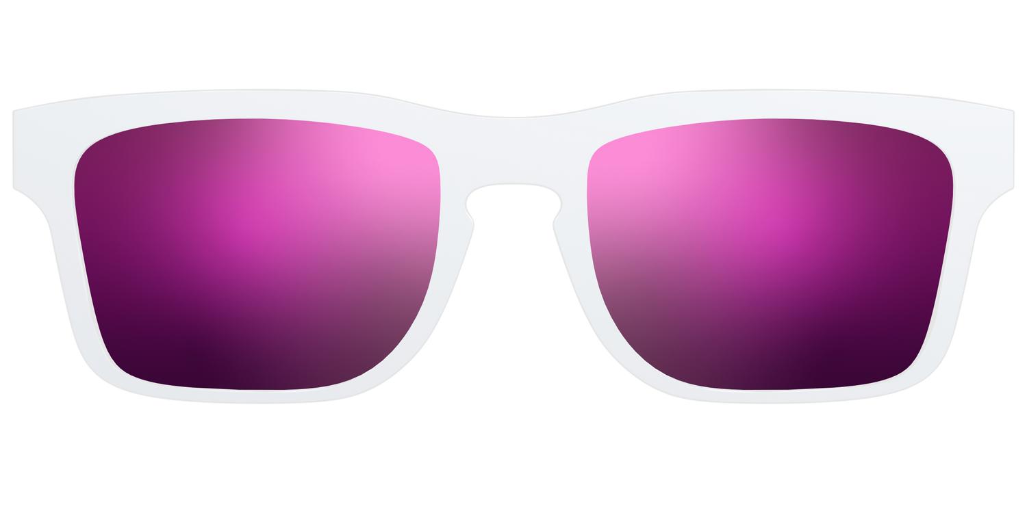 The Polarized White Sun Top - Front Top Image - Pair Eyewear