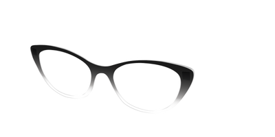 The Black Gradient Crystal - Angle Top Thumbnail - Pair Eyewear