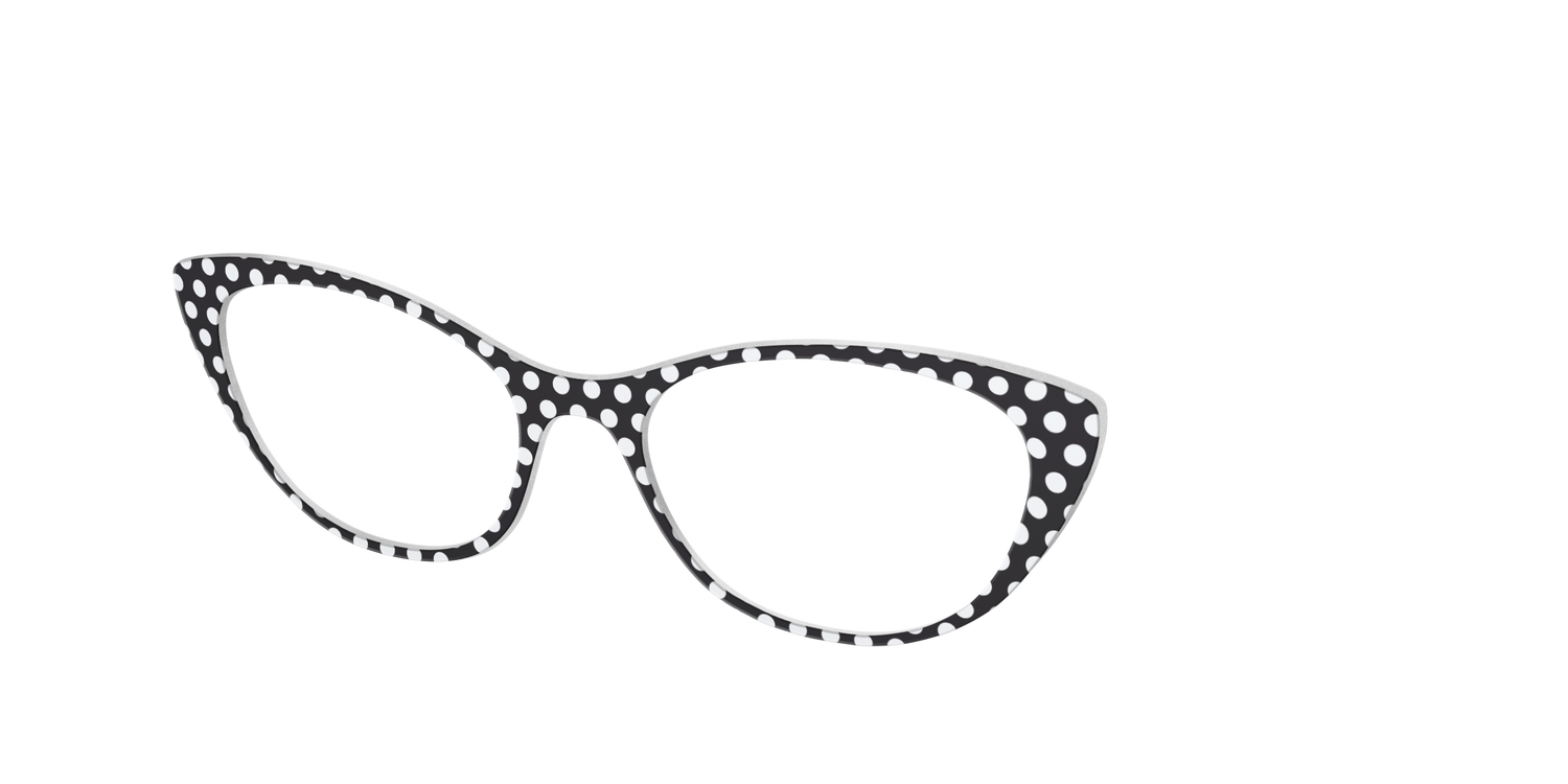 The Black Polka Dots - Angle Top Image - Pair Eyewear