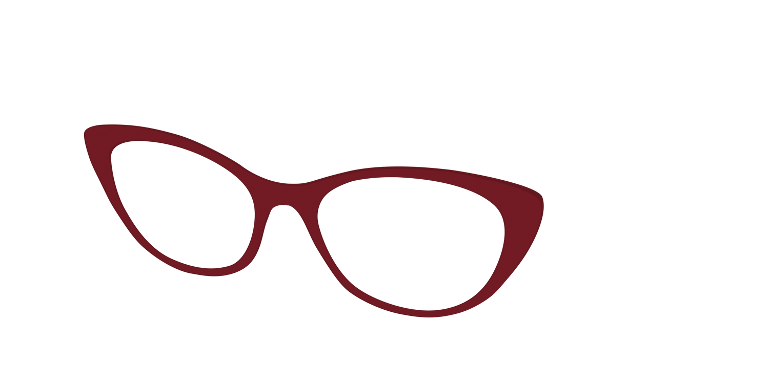 The Burgundy - Angle Top Image - Pair Eyewear