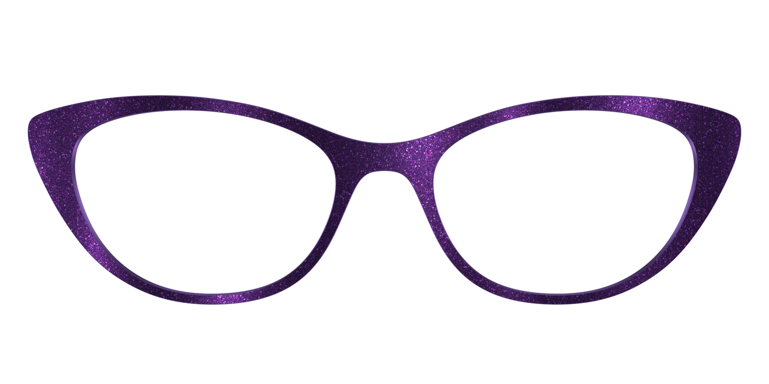 The Deep Purple Shimmer - Front Top Image - Pair Eyewear