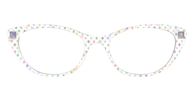 The Egg Polka Dot with Gold Foil Crystal - Front Top Thumbnail - Pair Eyewear