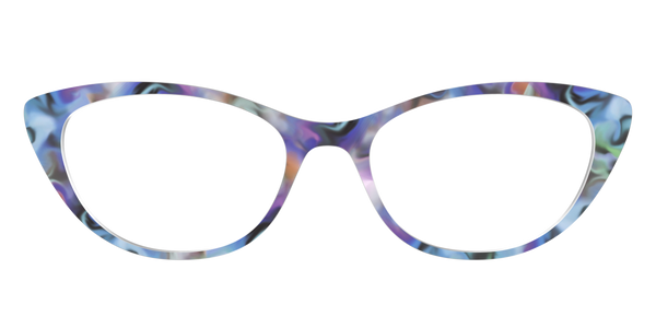 The ella - Violet Pearlized Gradient Acetate Rose Gold Metal