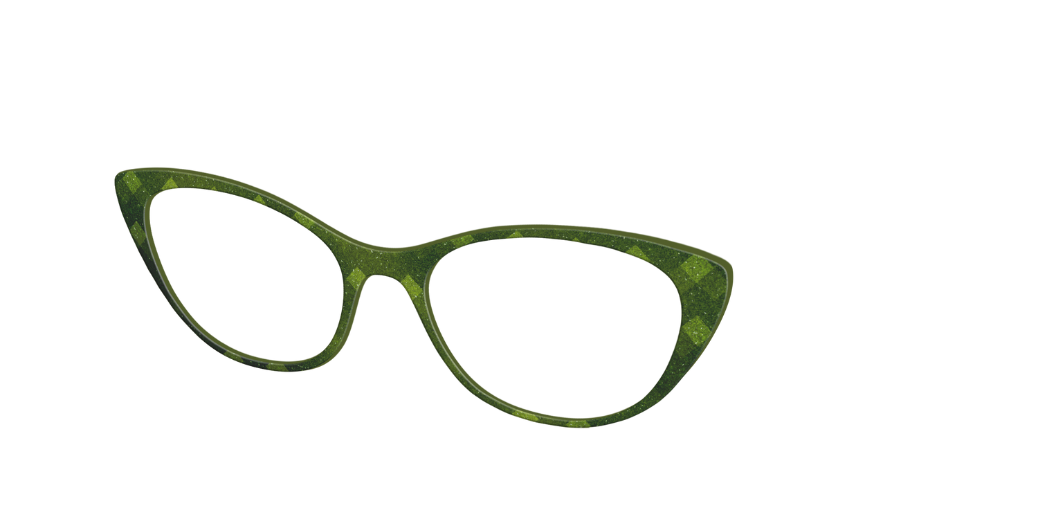 The Olive Geo - Angle Top Image - Pair Eyewear
