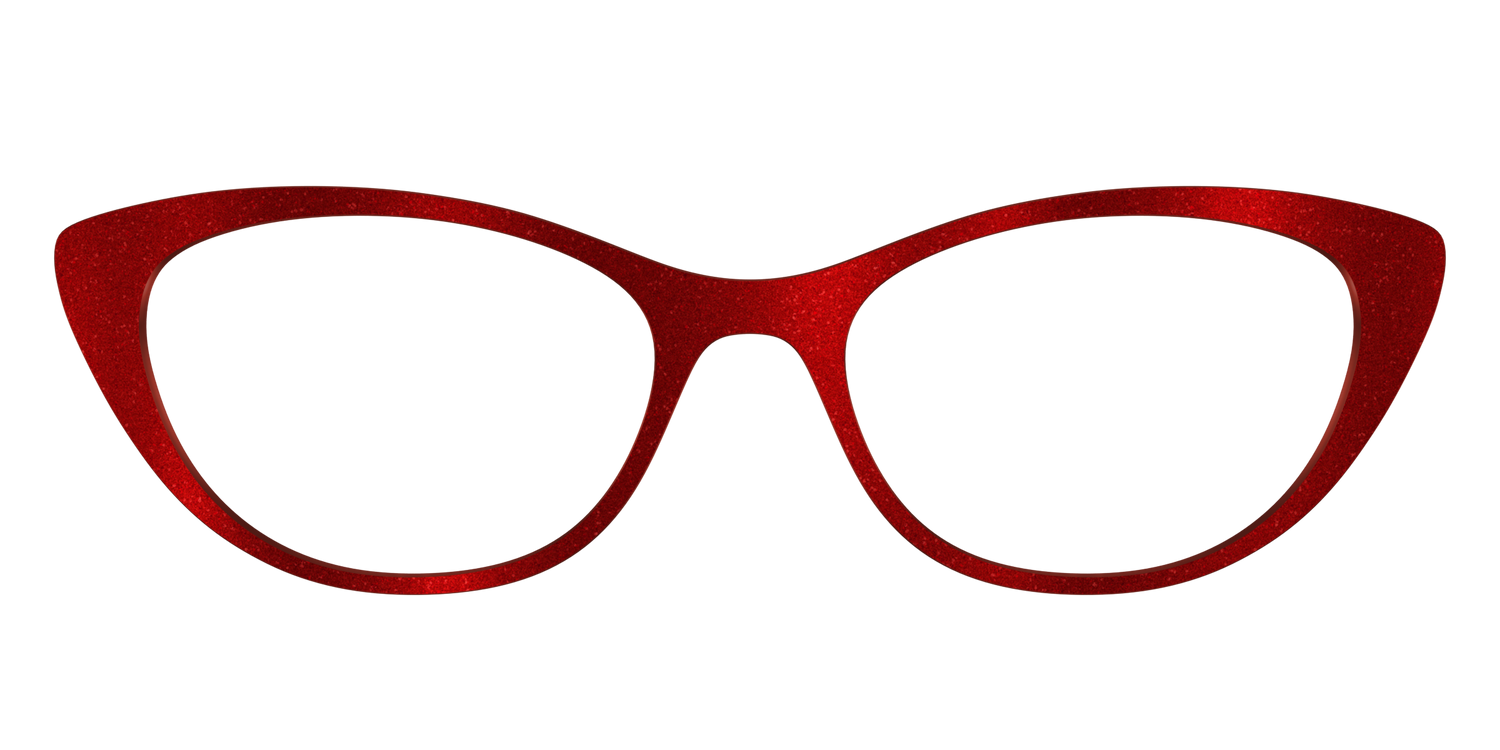 The Red Shimmer - Front Top Image - Pair Eyewear