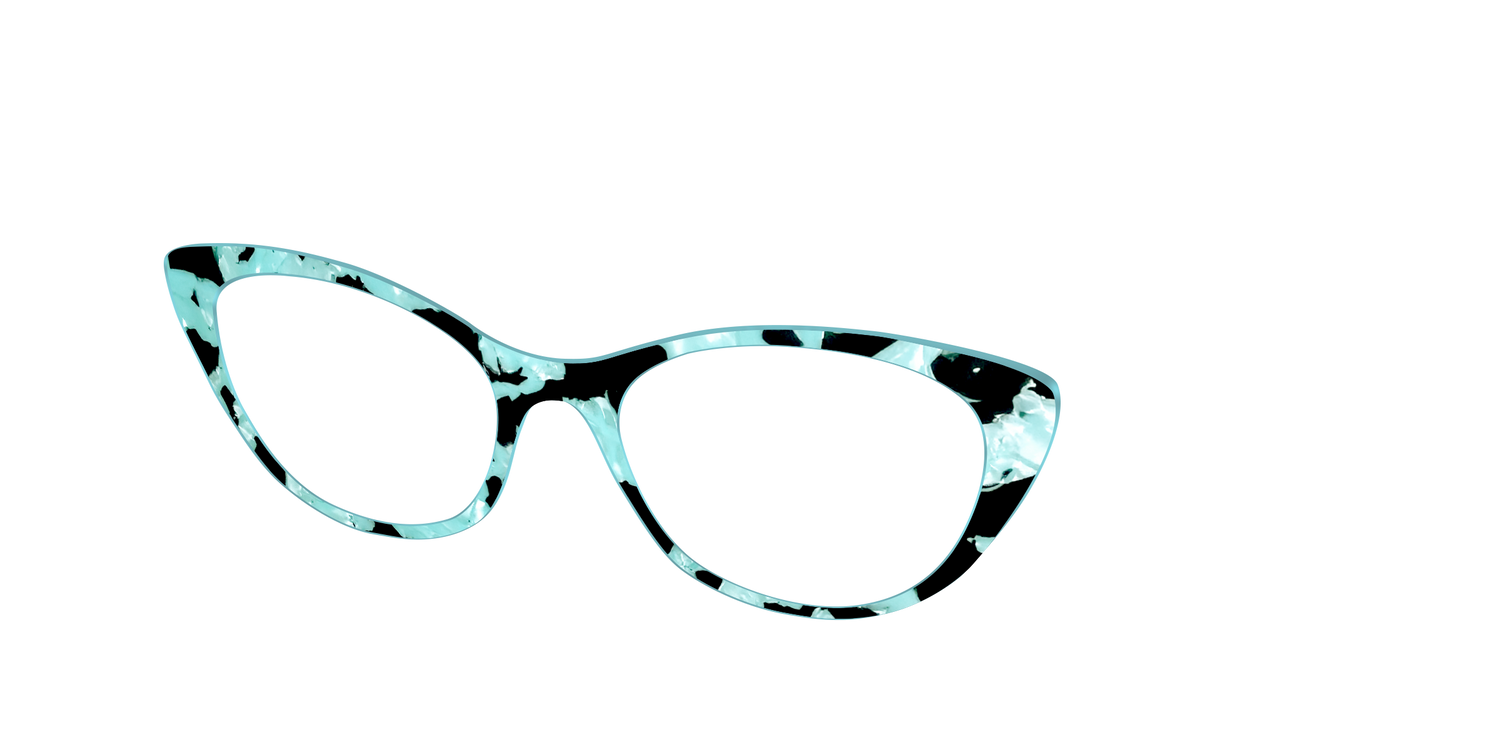 The Robin's Egg Pearl Tortoise - Angle Top Image - Pair Eyewear