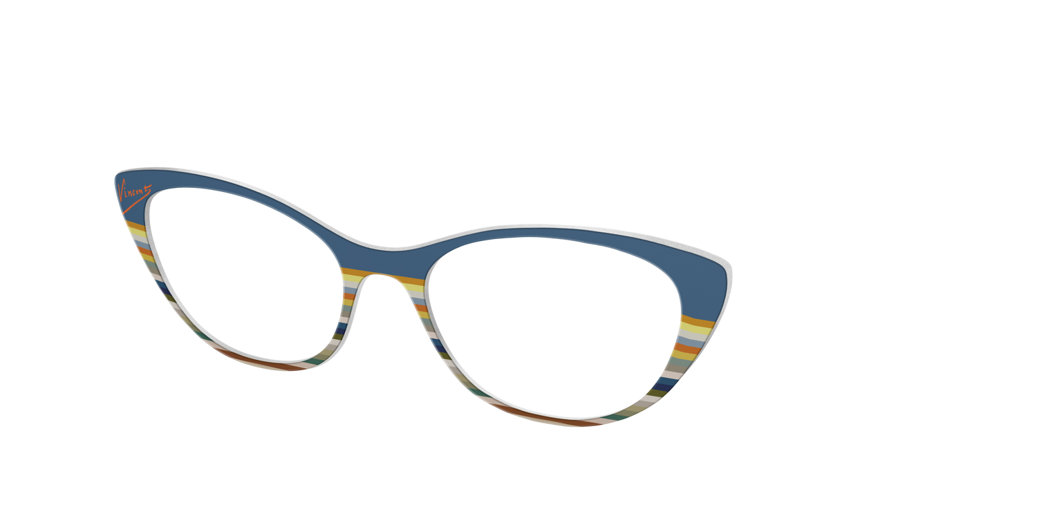 The Vincent Stripes - Angle Top Image - Pair Eyewear