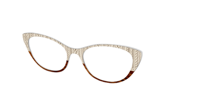 The Woven Wood Split - Angle Top Thumbnail - Pair Eyewear