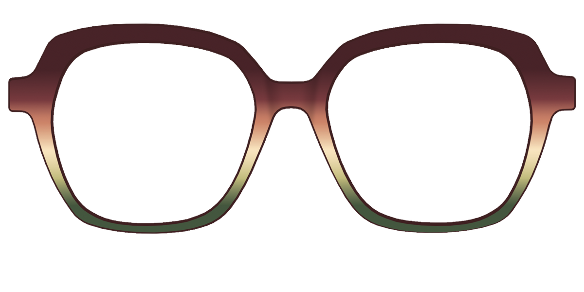 The Acorn to Moss Gradient - Front Top Image - Pair Eyewear