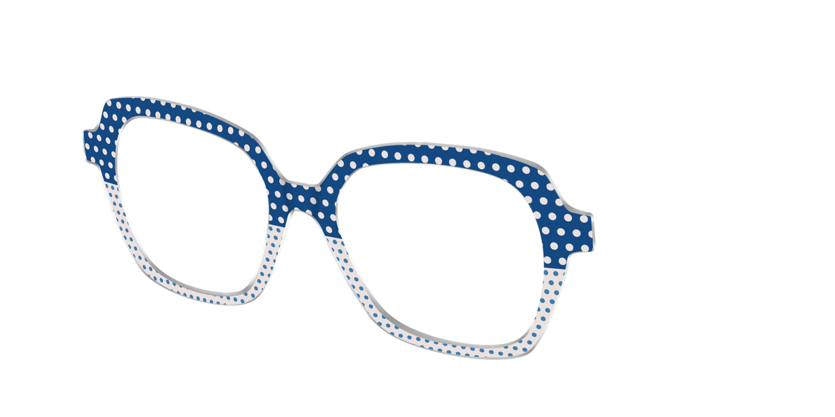 The Aegean Polka Dot Print Mix - Angle Top Image - Pair Eyewear