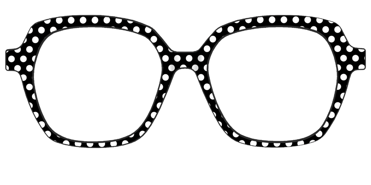 The Black Polka Dots - Front Top Image - Pair Eyewear