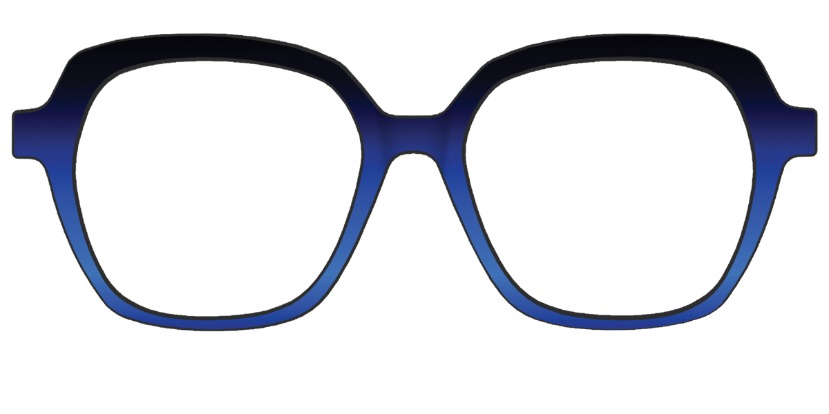 The Black to Blueberry Gradient - Front Top Image - Pair Eyewear