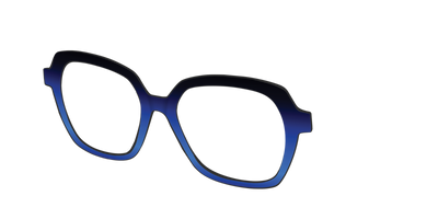 The Black to Blueberry Gradient - Angle Top Thumbnail - Pair Eyewear