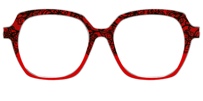 The Blood Red Lace Split - Front Top Thumbnail - Pair Eyewear