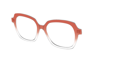 The Burnt Orange Gradient Crystal - Angle Top Thumbnail - Pair Eyewear