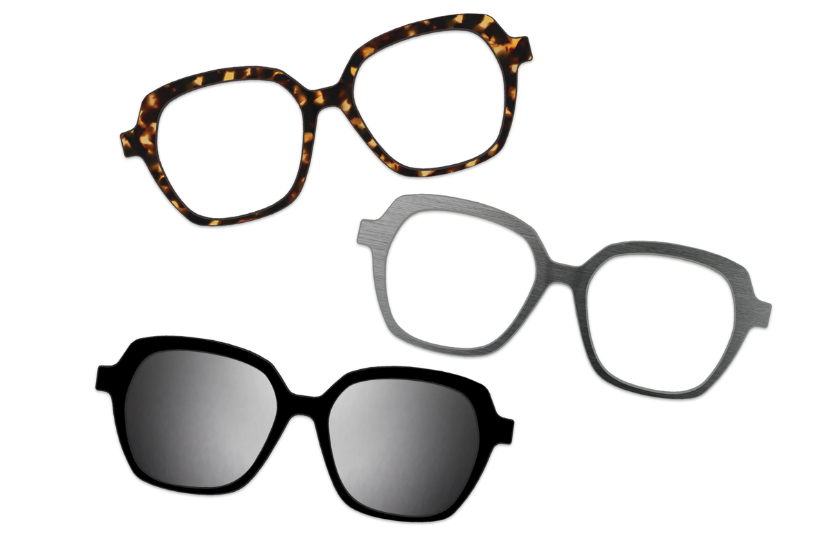 Crystal Clear with Gold Set - Product Image 3 - Pair Eyewear