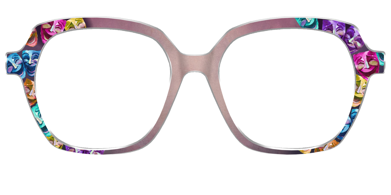 The Comedy Masks - Front Top Image - Pair Eyewear