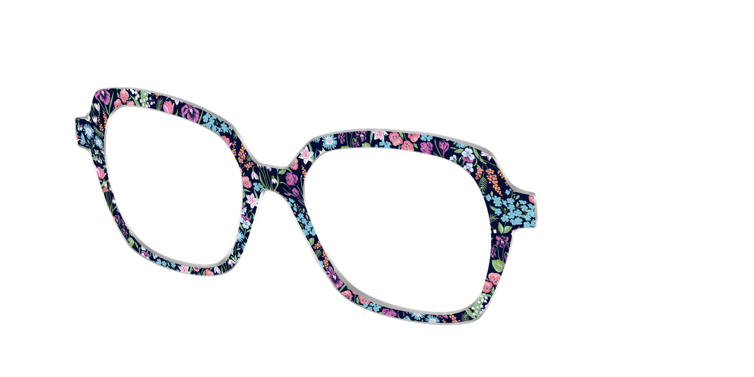 The Demure Blossoms - Angle Top Image - Pair Eyewear