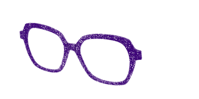 The Electric Purple Sparkle - Angle Top Thumbnail - Pair Eyewear