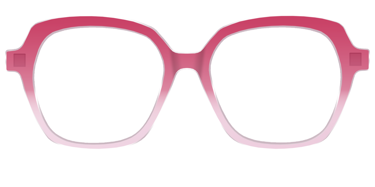 The Flamingo to Blush Gradient Crystal - Front Top Image - Pair Eyewear