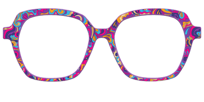 The Flower Power Paisley with Gold Foil - Front Top Thumbnail - Pair Eyewear