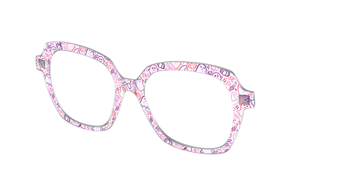 The Frightfully Fun Doodles Crystal - Angle Top Image - Pair Eyewear