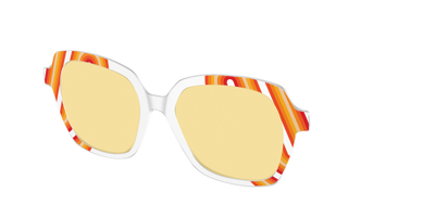 The Groovy Stripes with Citrine Yellow Lens - Angle Top Thumbnail - Pair Eyewear