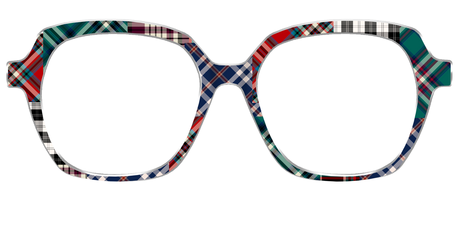 The Grunge Plaid Print Mix - Front Top Image - Pair Eyewear