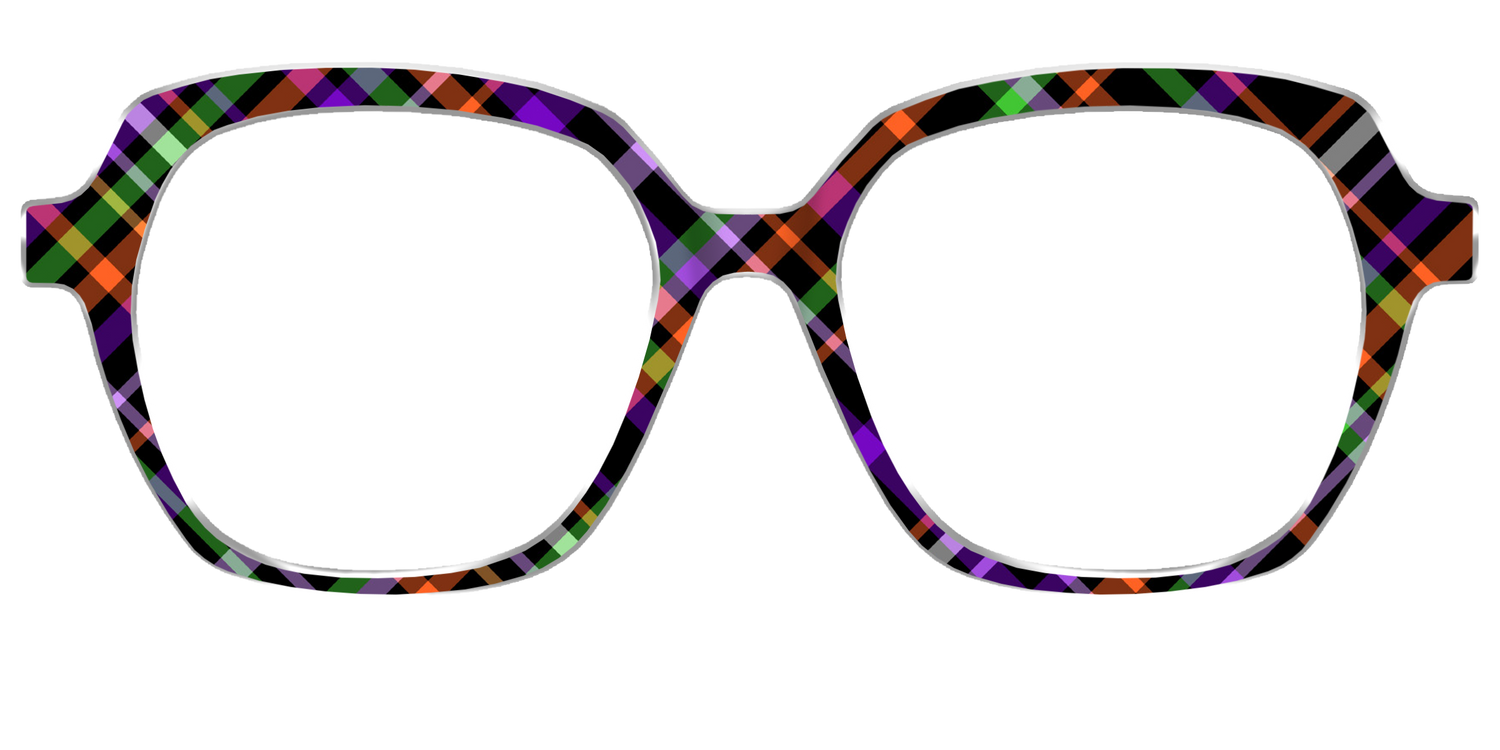 The Hexed Plaid - Front Top Image - Pair Eyewear