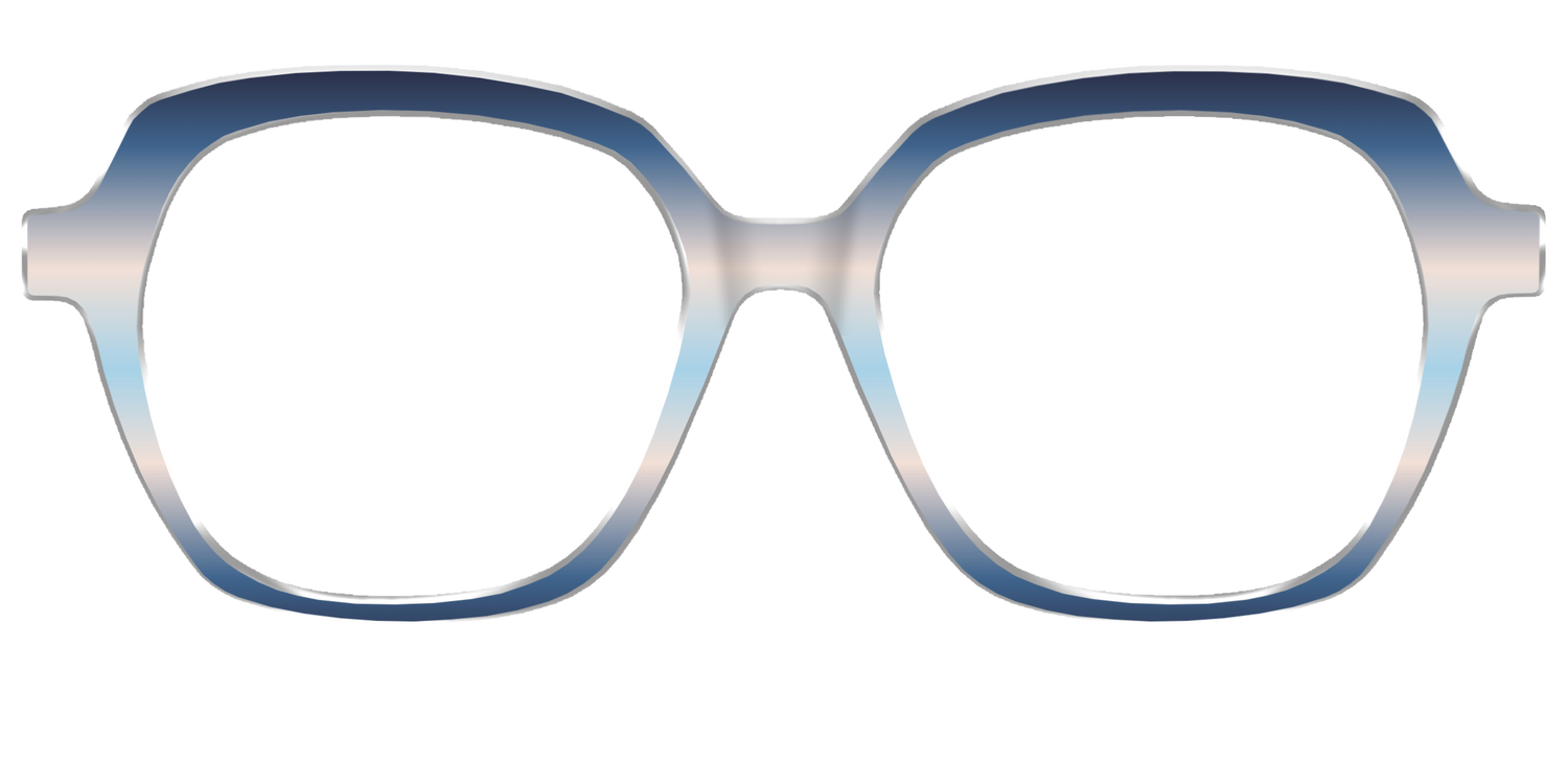 The Hydrangea Haze Gradient - Front Top Image - Pair Eyewear