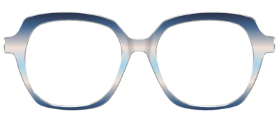 The Hydrangea Haze Gradient - Front Top Thumbnail - Pair Eyewear