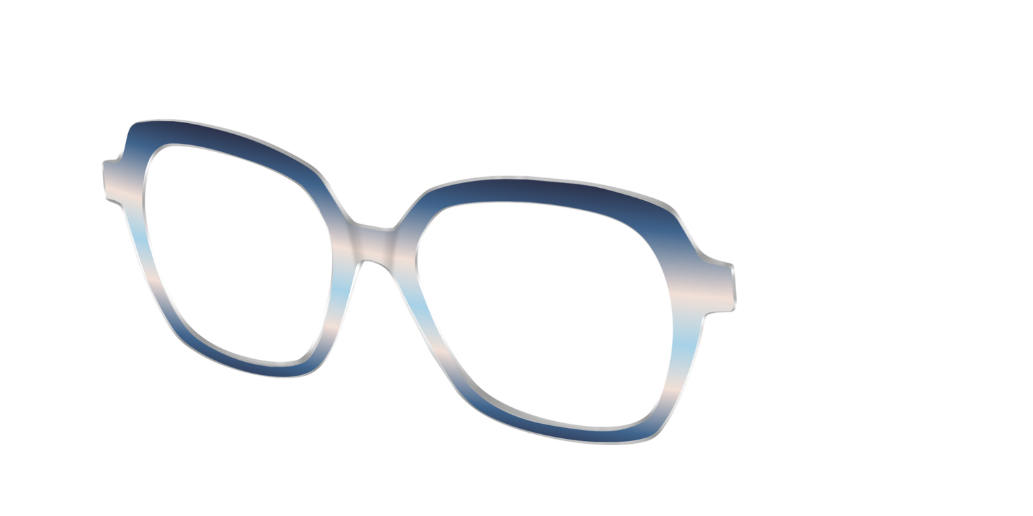 The Hydrangea Haze Gradient - Angle Top Image - Pair Eyewear